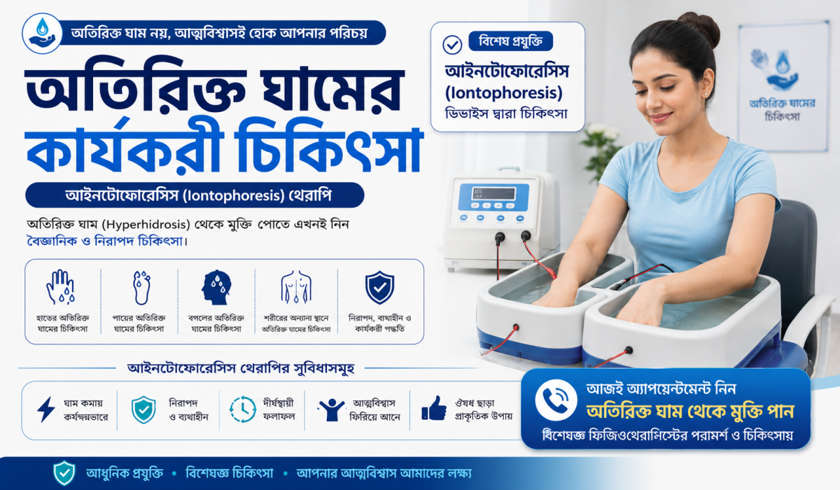 hyperhydrosis with iontrophoresis mnagement