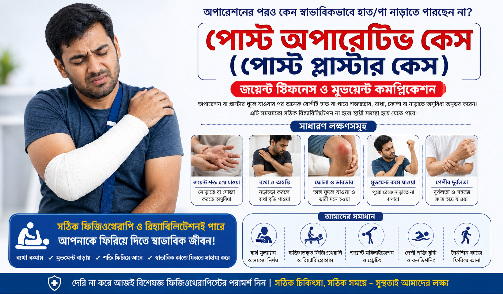 post operative and plaster case